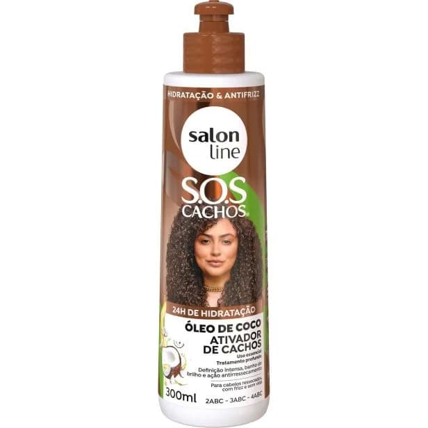 ATIVADOR CACHOS SALON LINE 300ML COCO