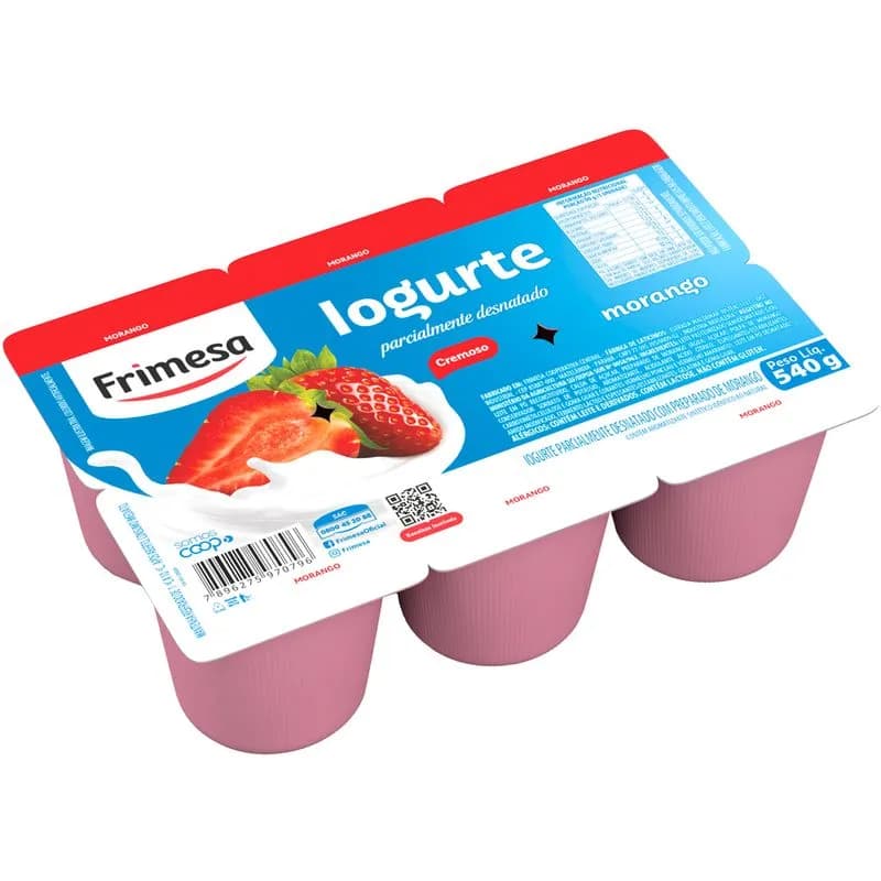 IOGURTE POLPA FRIMESA 540G MORANGO