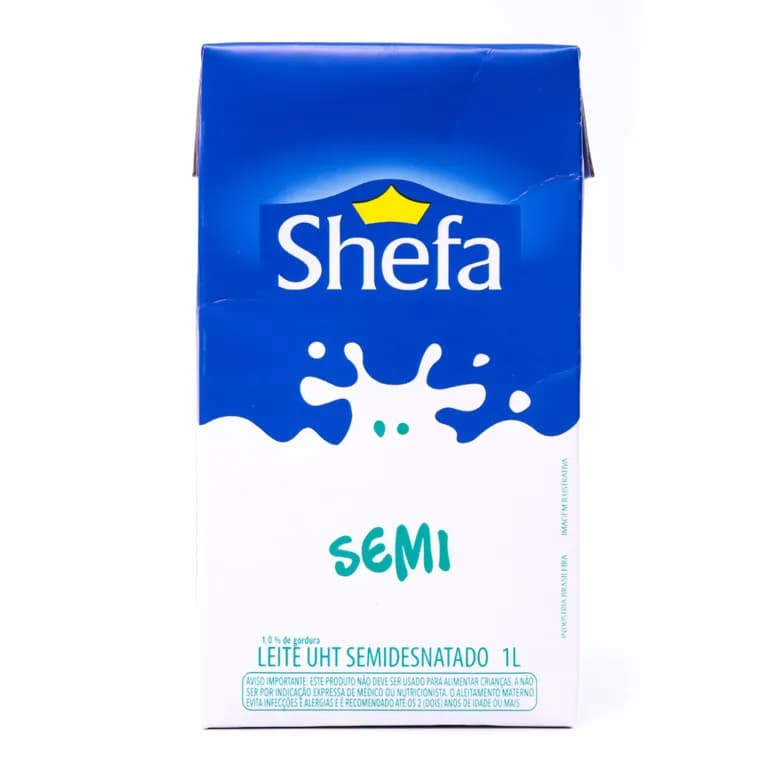 LEITE SHEFA SEMIDESNATADO 1L