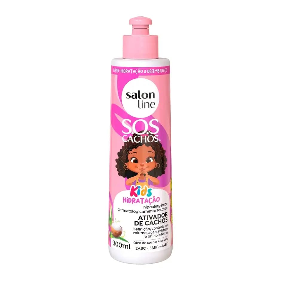 ATIVADOR CACHOS SALON LINE 300ML KIDS