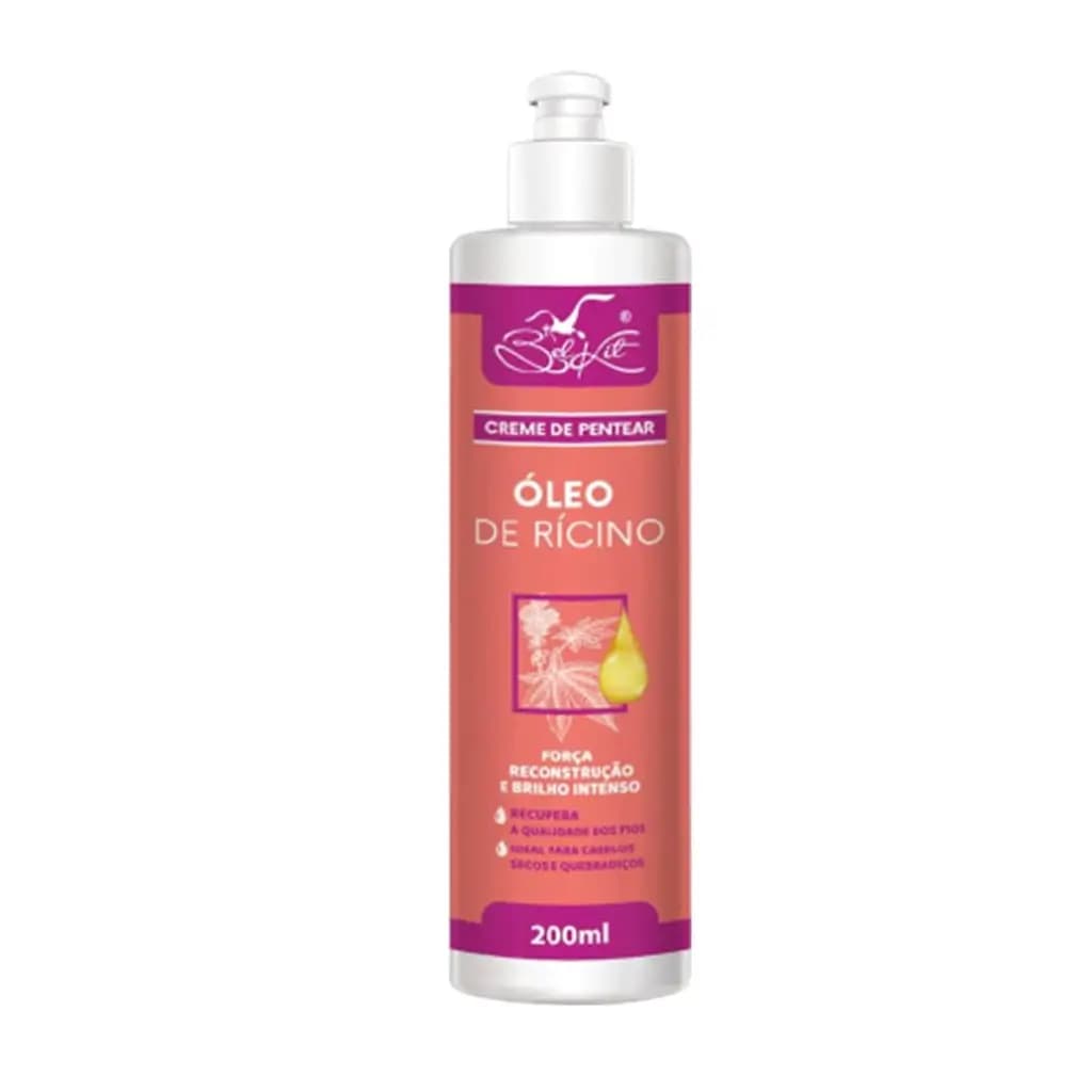 CREME PENTEAR BEL KIT 200ML OLEO DE RICINO