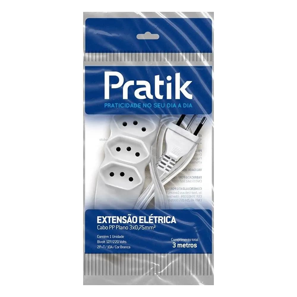 EXTENSAO ELETRICA PRATIK 3M