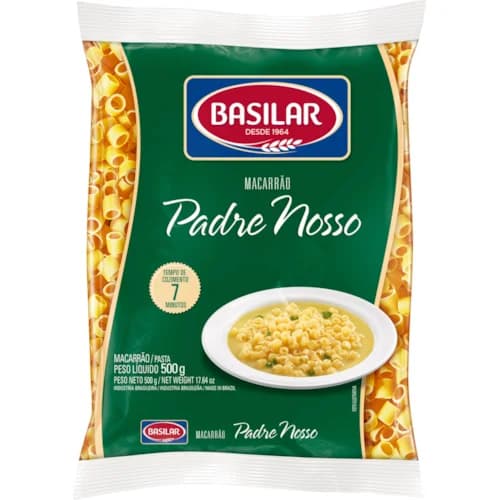 MACARRAO BASILAR SEMOLADO PADRE NOSSO 500G