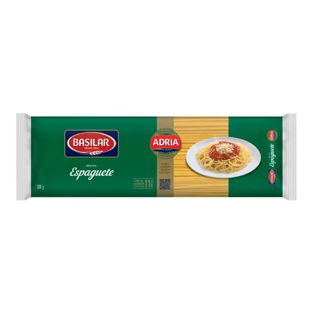 MACARRAO BASILAR SEMOLA ESPAGUETE 500G