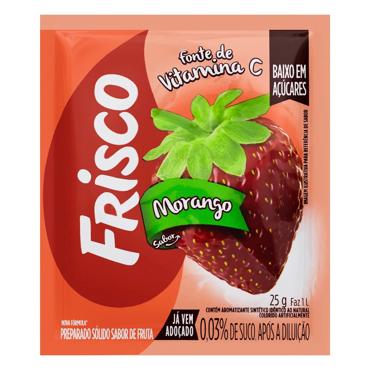REFRESCO PO FRISCO 25G MORANGO