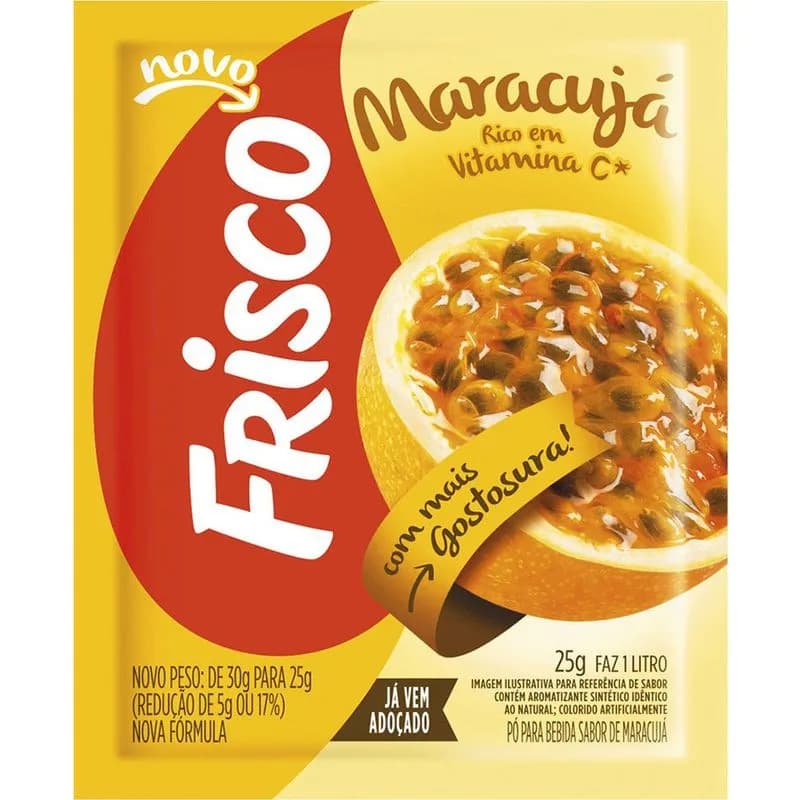 REFRESCO PO FRISCO 25G MARACUJA