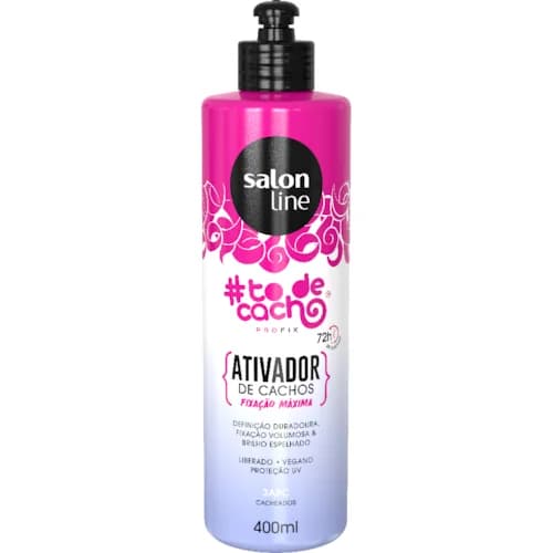 ATIVADOR CACHOS SALON LINE 400ML FIXACAO MAXIMA