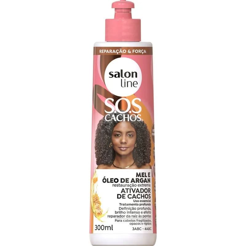 ATIVADOR CACHOS SALON LINE 300ML ARGAN