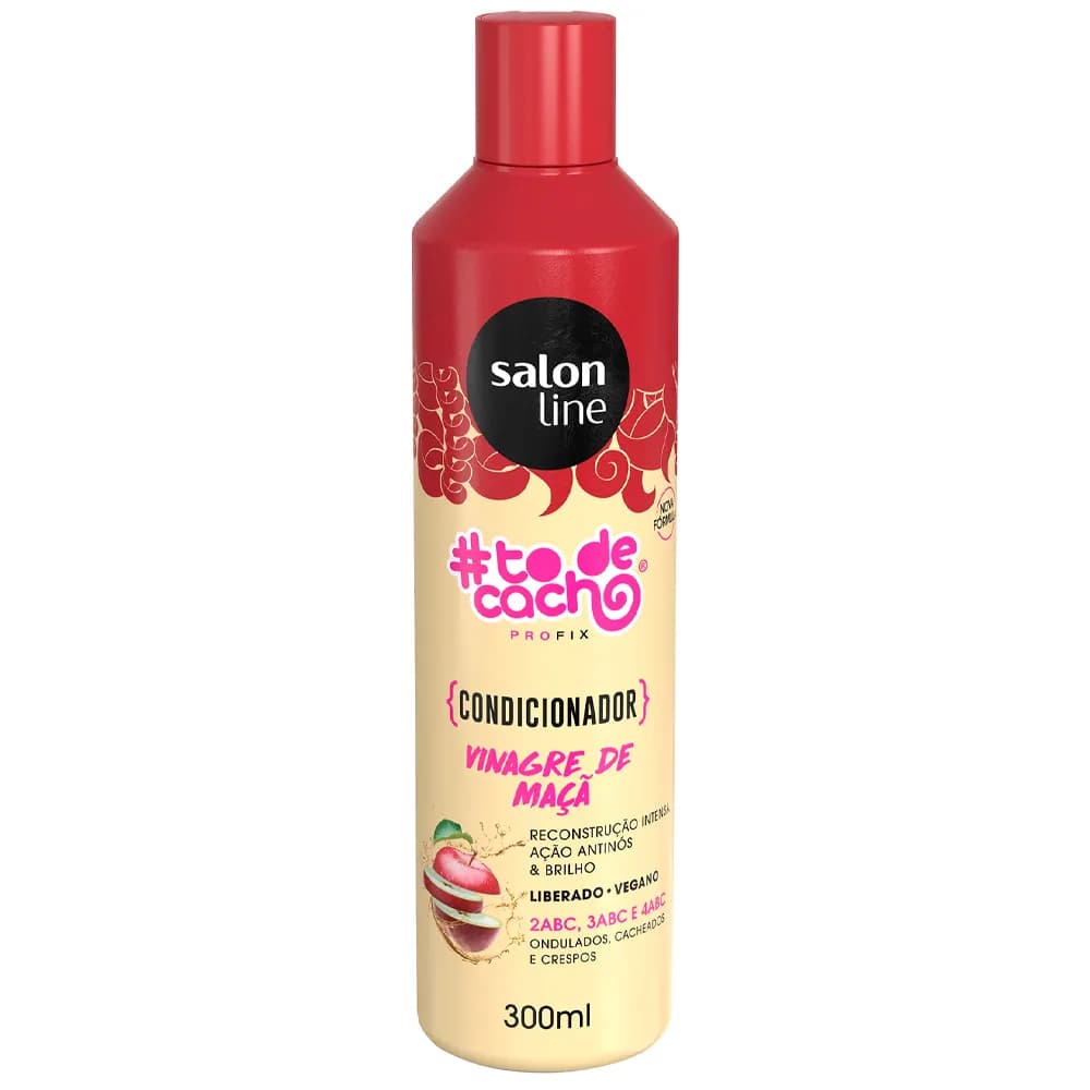 CONDIC SALON LINE 300ML TO DE CACHOS VINAGRE MACA