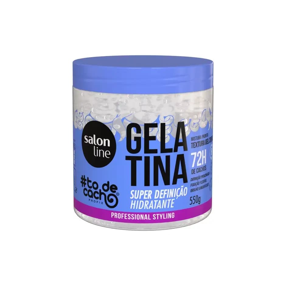 GELATINA CABELO SALON LINE 550G TO DE CACHOS SUPER DEFINICAO