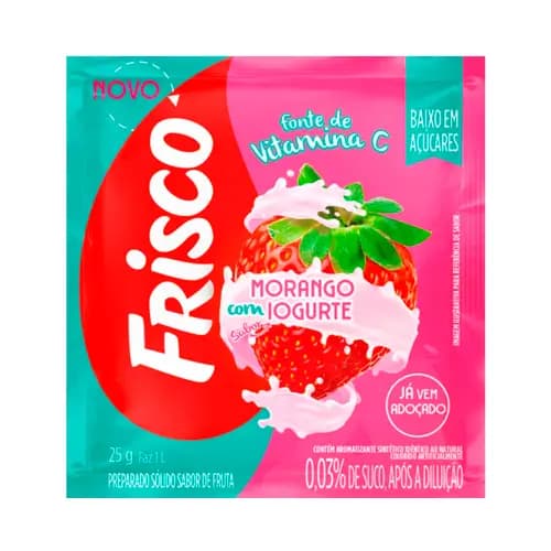 REFRESCO PO FRISCO 25G MORANGO IOGURTE