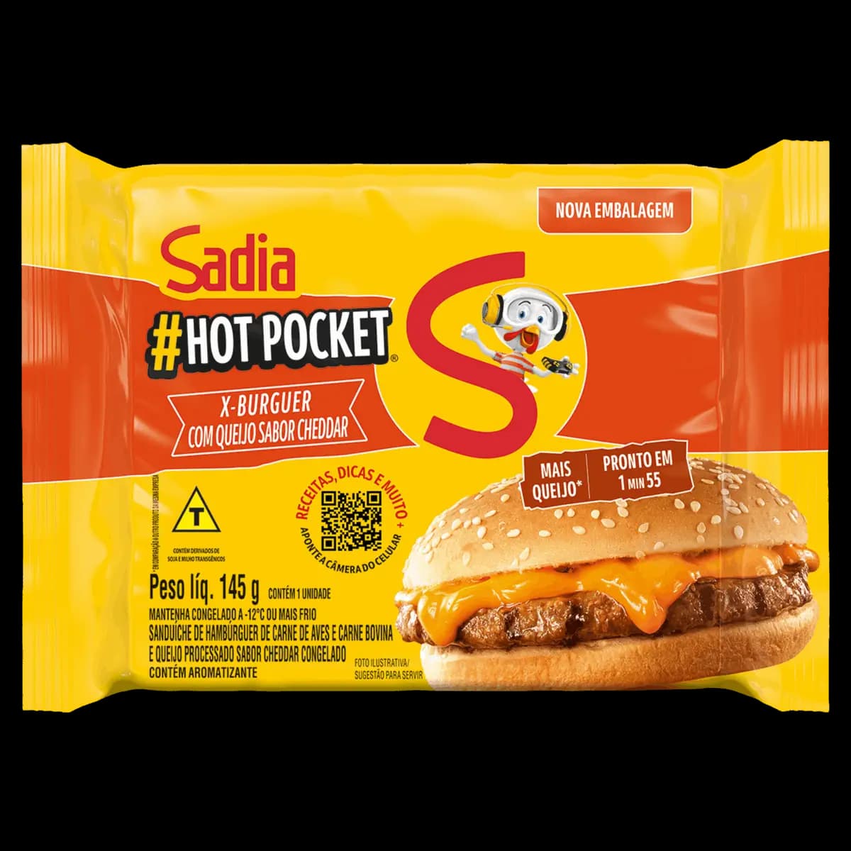 SANDUICHE HOT POCKET SADIA 145G X CHEDDAR CREMOSO