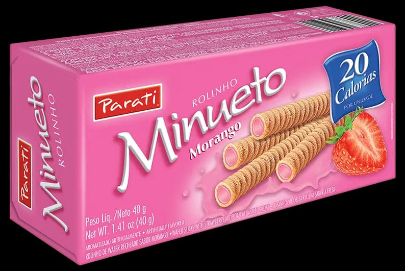 ROLINHO WAFER PARATI 40G MORANGO