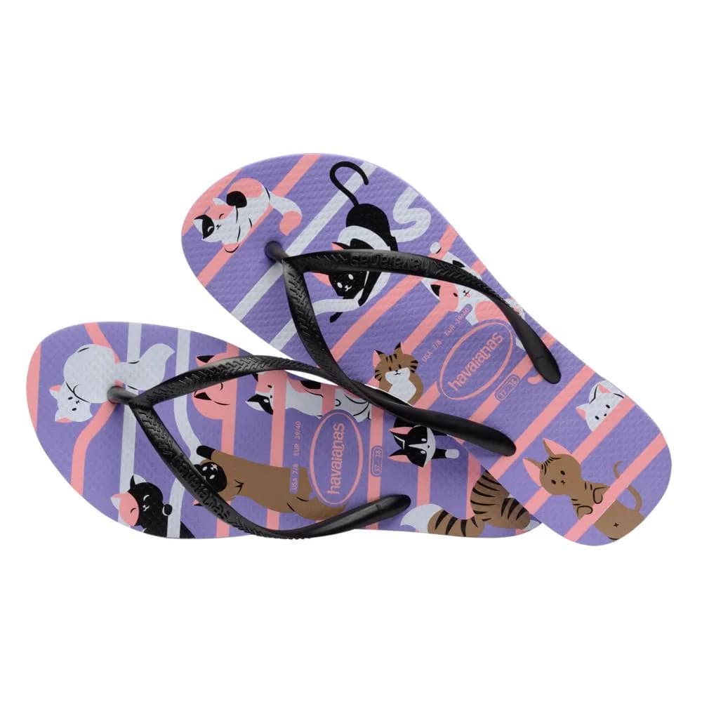 SAND HAVAIANAS SLIM PETS ROXO PAISLEY 390