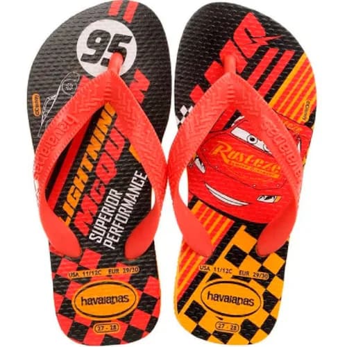 SAND HAVAIANAS KIDS TOP CARS LARANJA CITRUS 3334