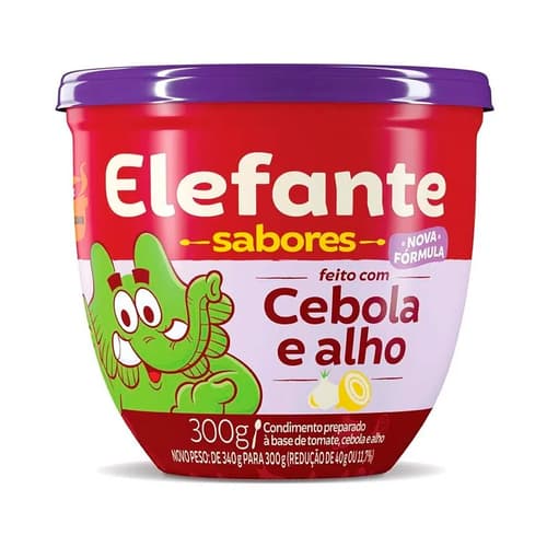 EXTRATO TOMATE ELEFANTE CEBOLA ALHO 300G