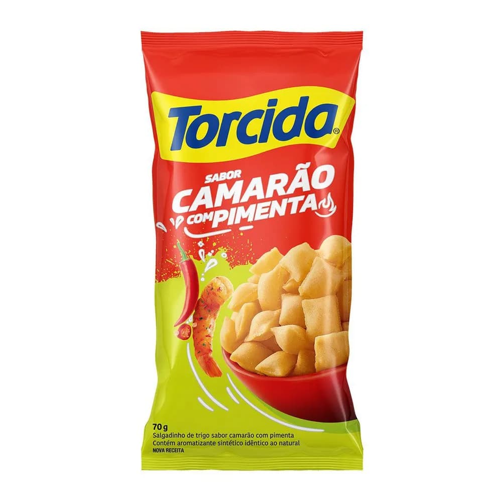 SALGADINHO TORCIDA 70G CAMARAO PIMENTA