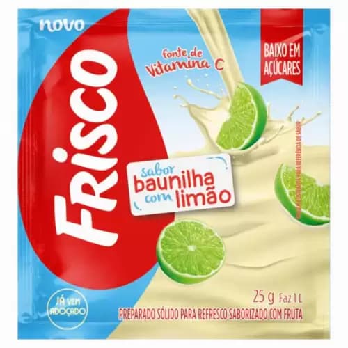 REFRESCO PO FRISCO 25G BAUNILHA LIMAO