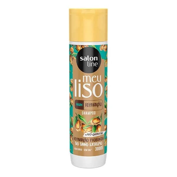 SHAMPOO SALON LINE 300ML MEU LISO ARGAN REPAR