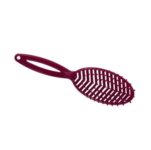 ESCOVA CABELO KATY FLEX OVAL ROXA GLITTER