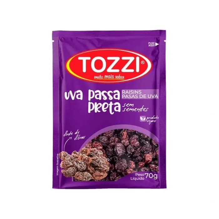 UVA PASSA PRETA TOZZI 70G