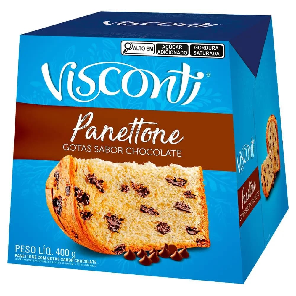 PANETTONE VISCONTI 400G GOTAS CHOCOLATE