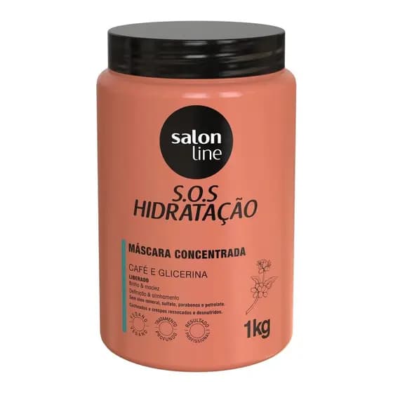 MASCARA SALON LINE 1KG CAFEGLICERINA