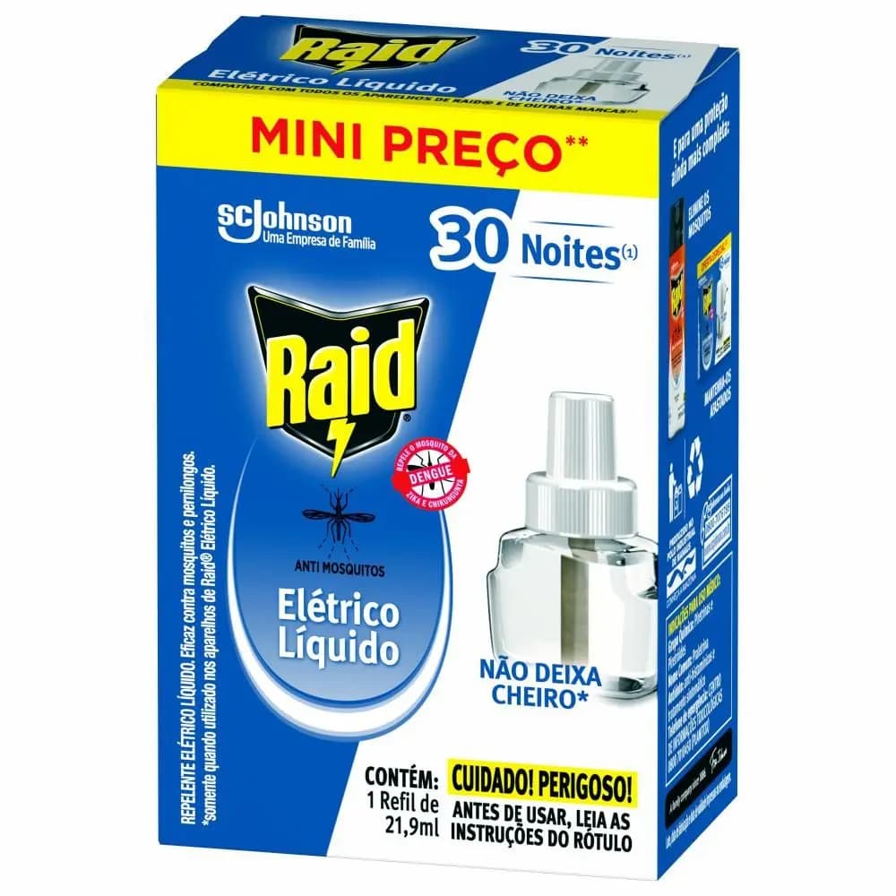 REPELENTE ELETRICO RAID LIQUIDO  21,9ML
