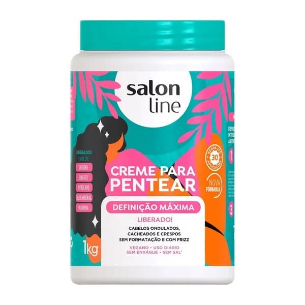 CREME PENTEAR SALON LINE 1KG DEF LIBERADA