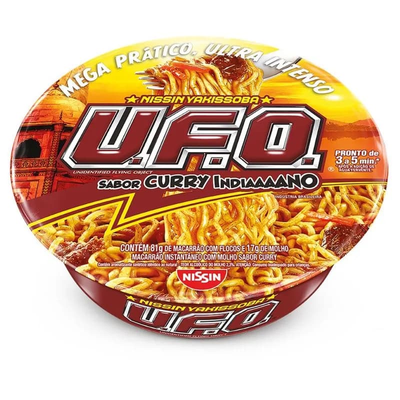 MACARRAO INSTANT NISSIN 98G YAKISSOBA UFO CURRY INDIANO