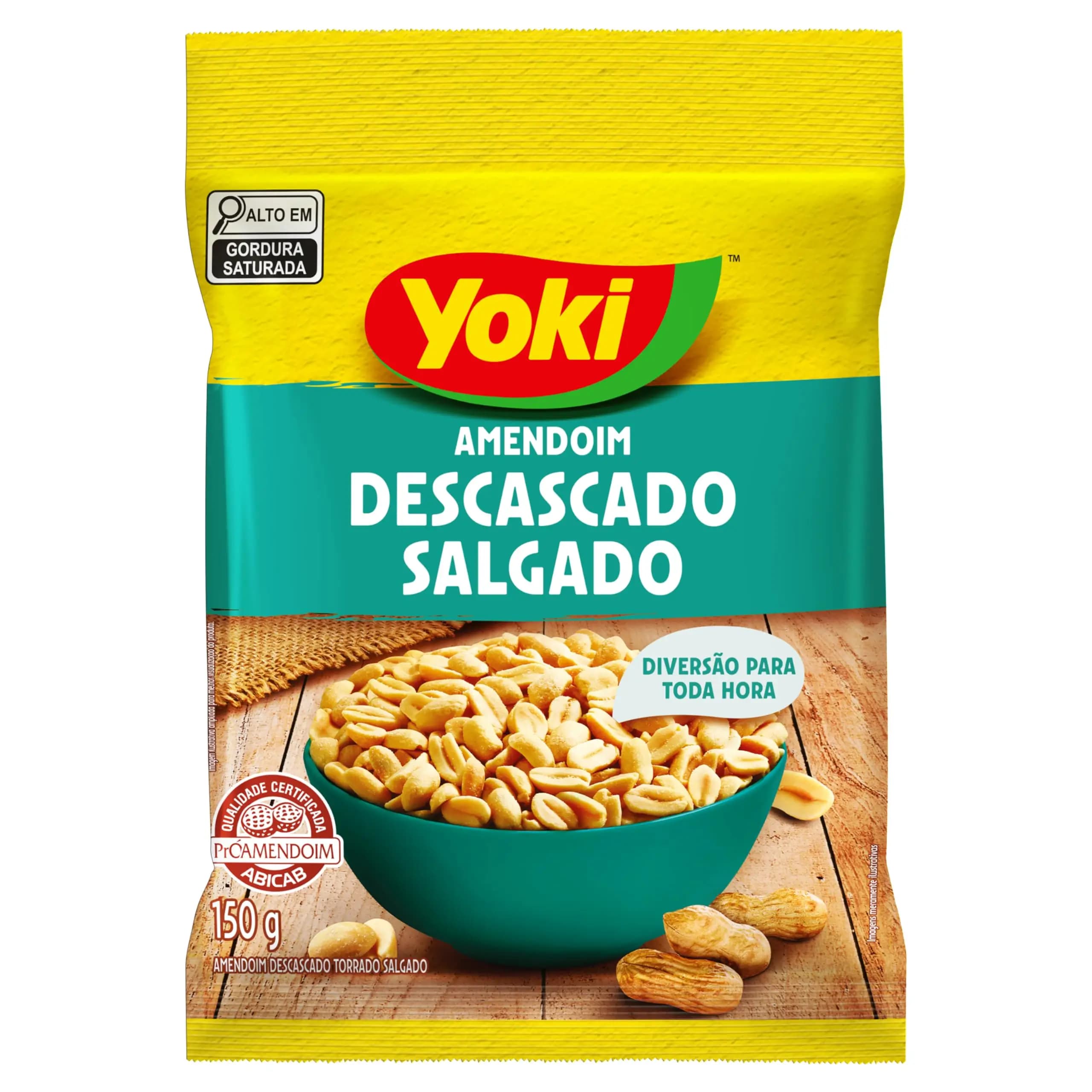 AMENDOIM DESCASCADO SALGADO YOKI 150G