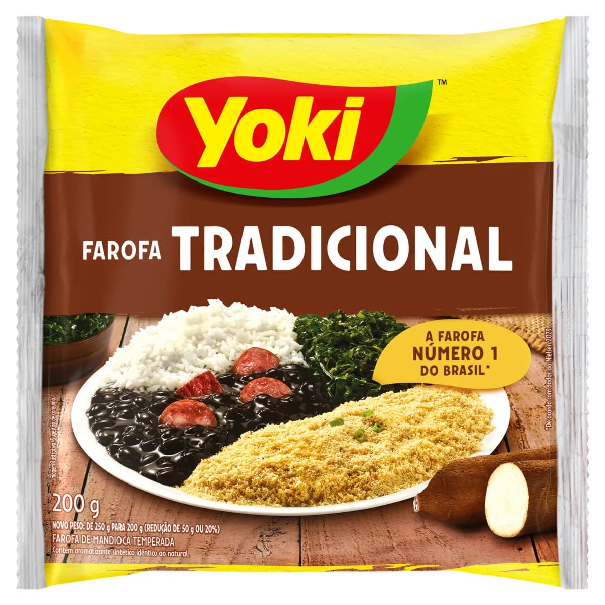 FAROFA MANDIOCA YOKI 250G