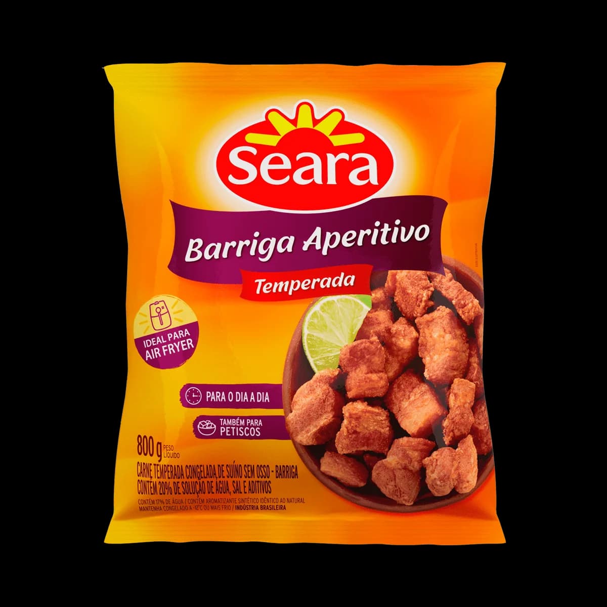 BARRIGA APERITIVO TEMPERADA SEARA 800G