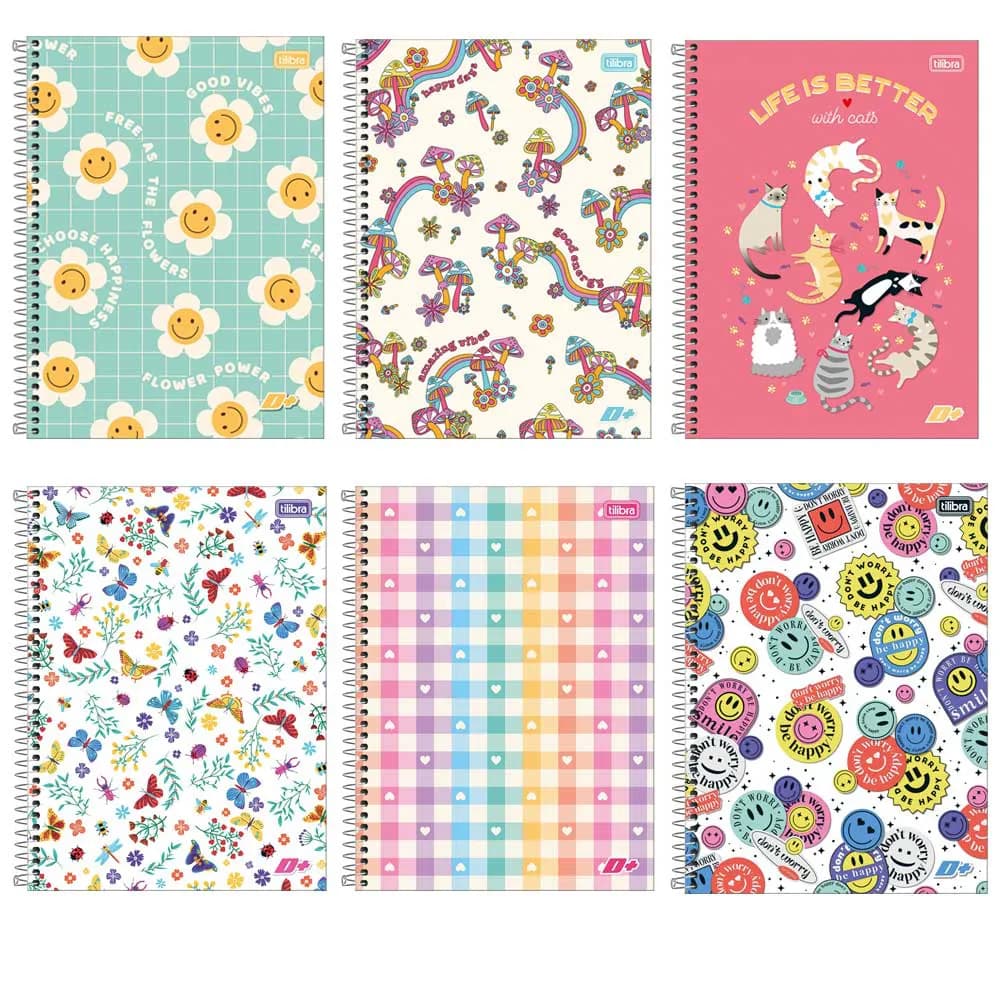CADERNO CD TILIBRA ESPIRAL 96FLS