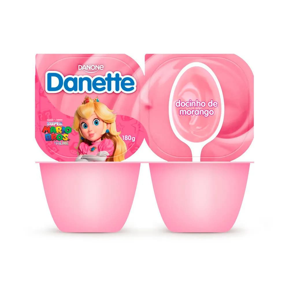 SOBREMESA DANETTE 180G DOCINHO DE MORANGO