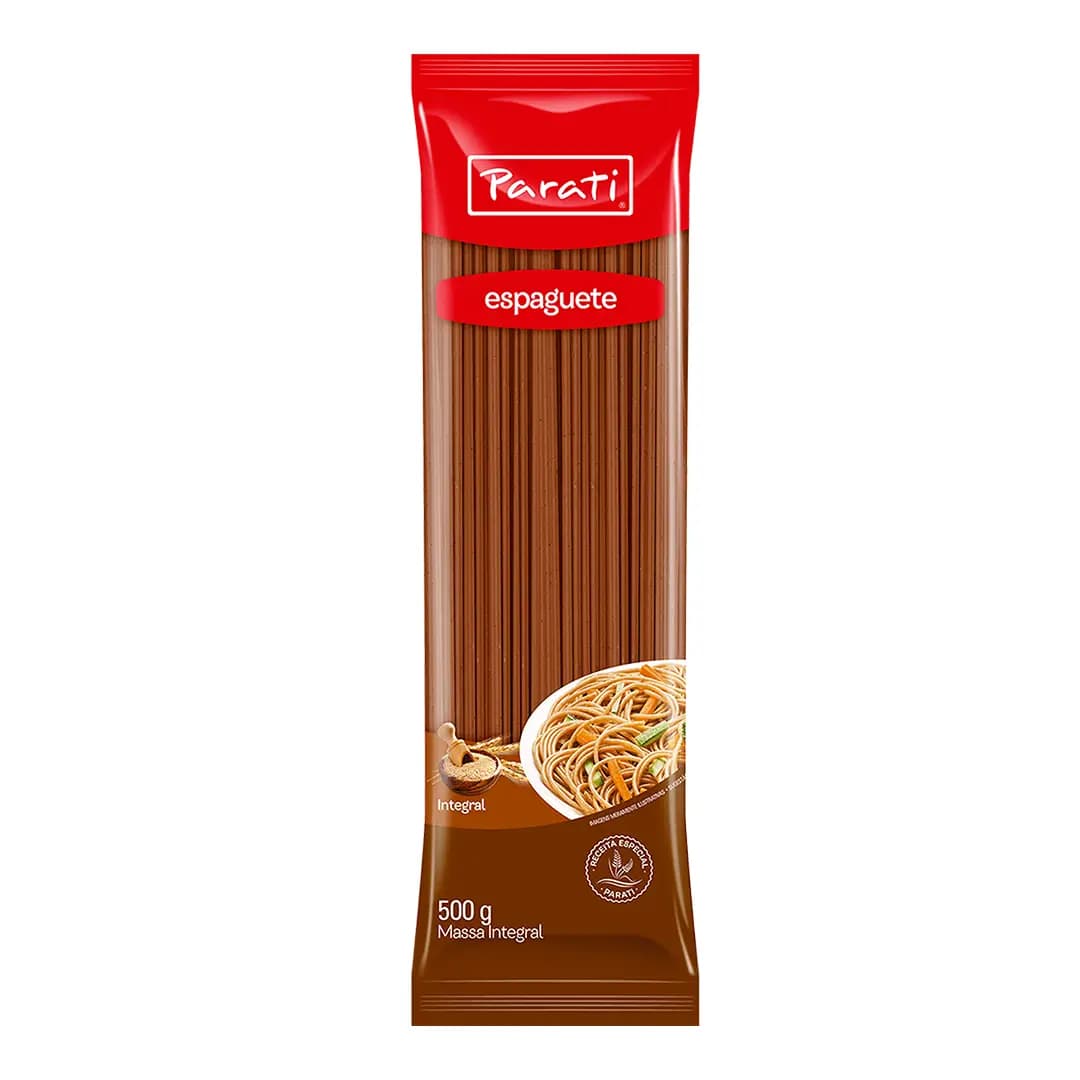 MACARRAO INTEGRAL PARATI 500G ESPAGUETE