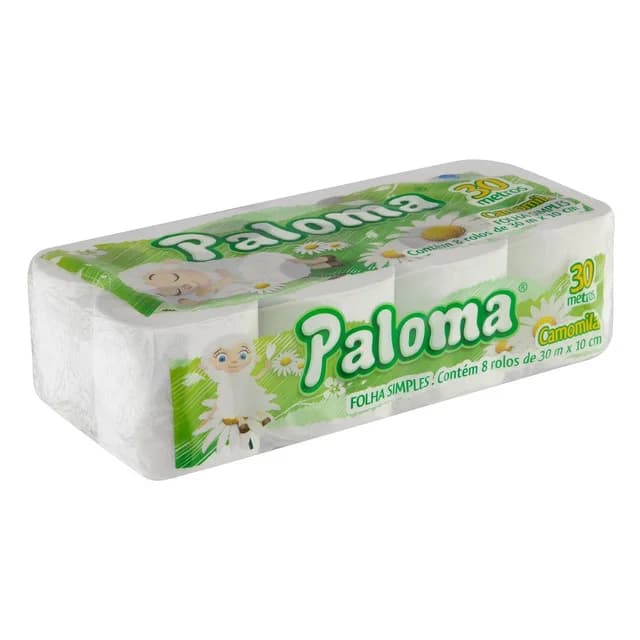 PAPEL HIG PALOMA FS CAMOMILA 8X30M