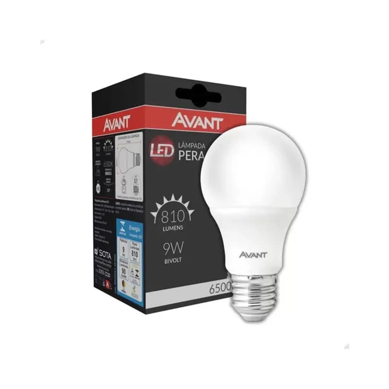 LAMPADA PERA AVANT LED 9W