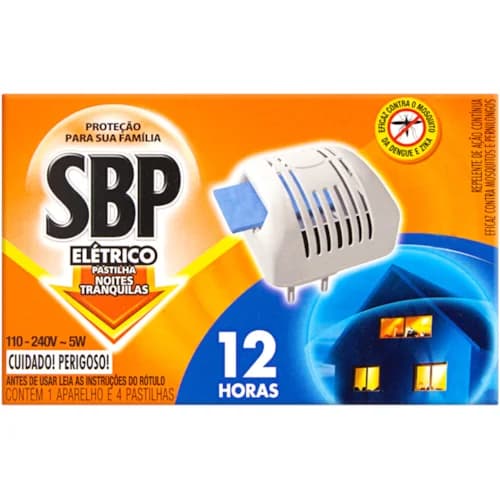 REPELENTE ELETRICO SBP PASTILHA CITRO C12