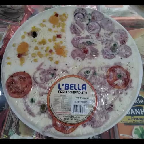 PIZZA SEMI PRONTA L BELLA 400G MINI