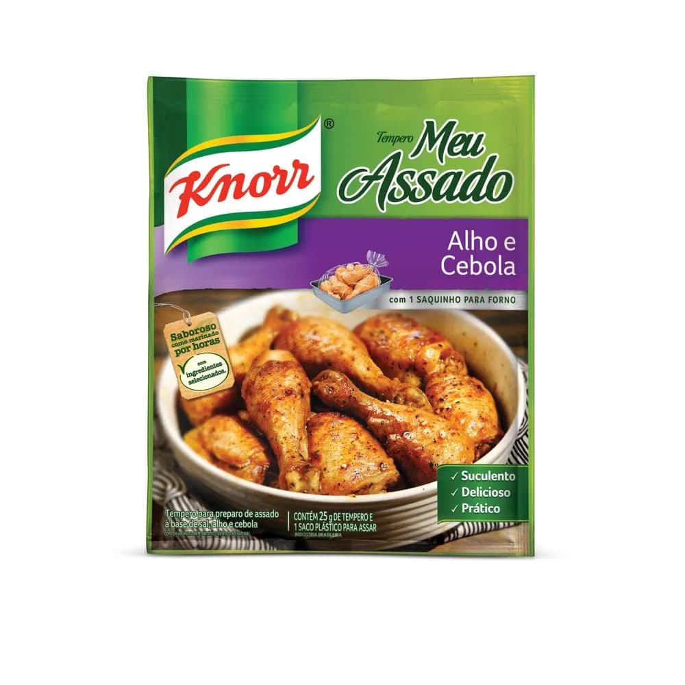 TEMPERO KNORR MEU ASSADO 25G ALHO CEBOLA