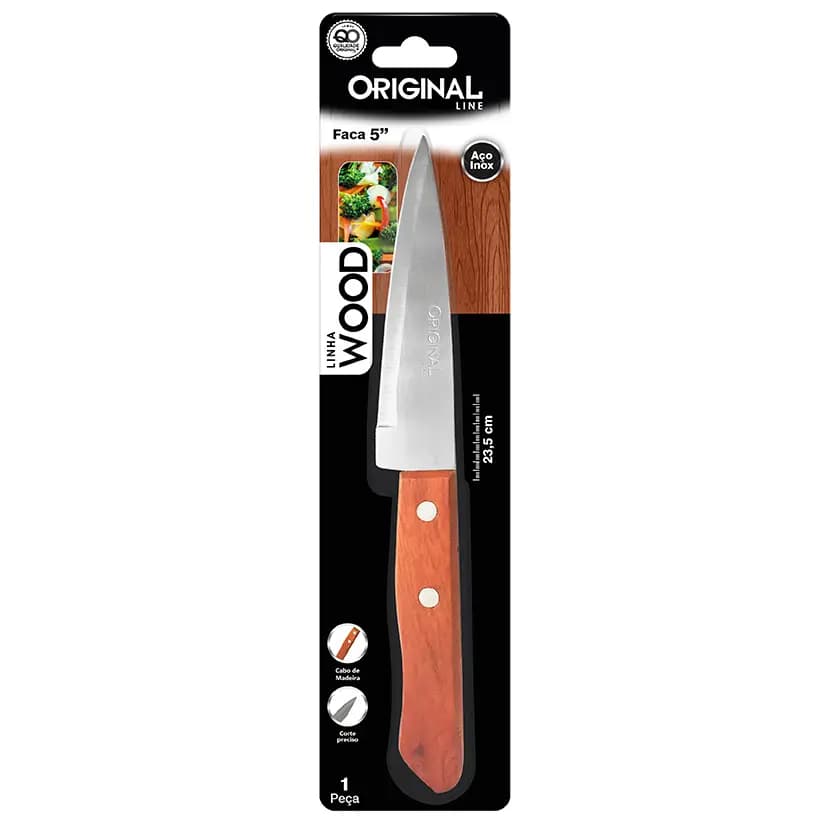 FACA INOX ORIGINAL WOOD 5
