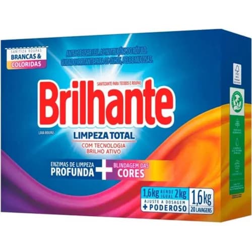 SABAO EM PO BRILHANTE LIMP TOTAL 1,6KG