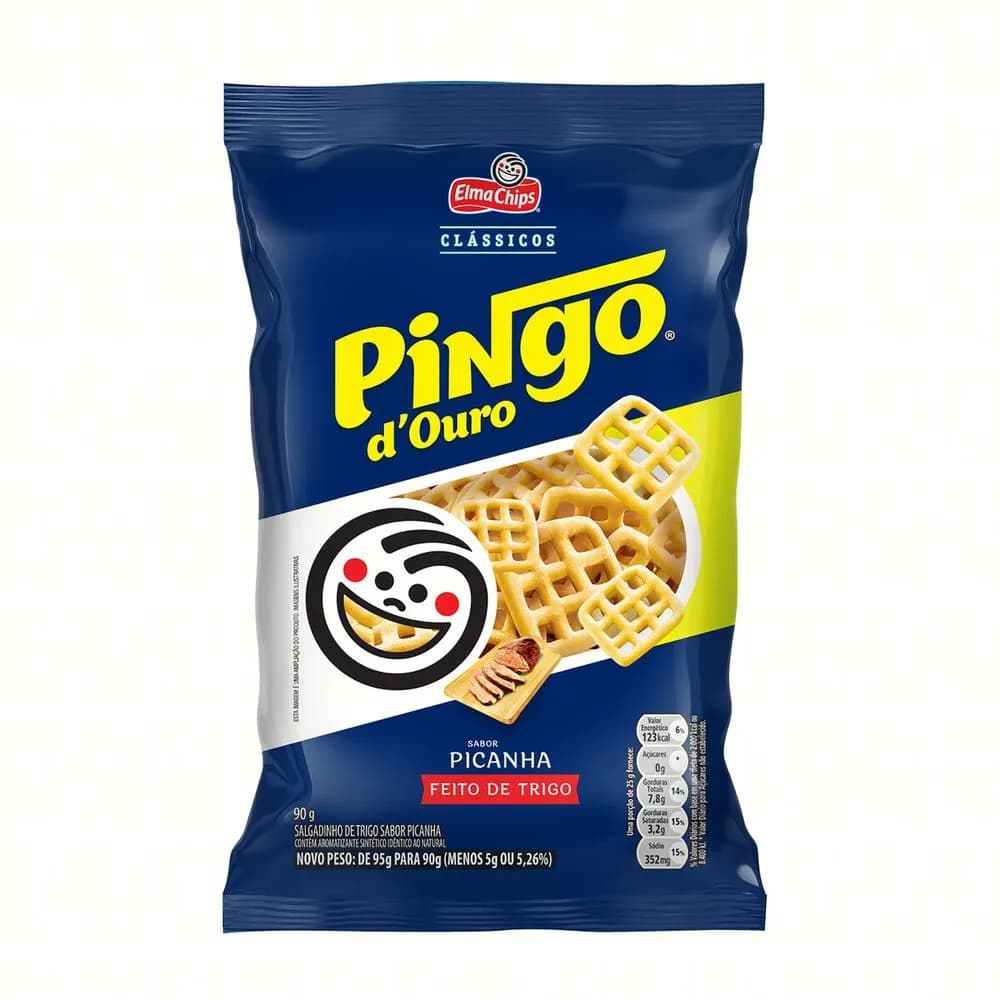 SALG ELMA CHIPS PINGO D OURO 90G PICANHA