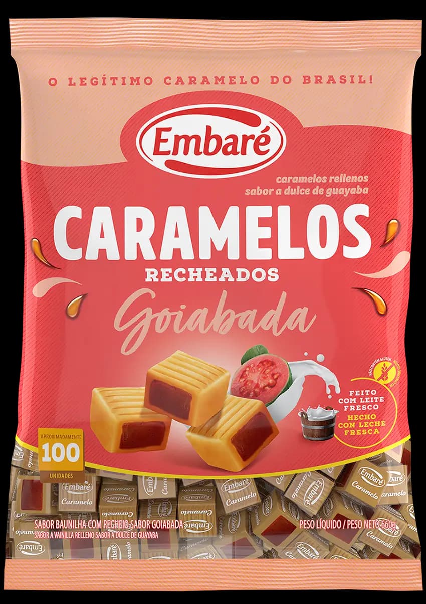 BALA EMBARE CARAMELO 660G GOIABADA