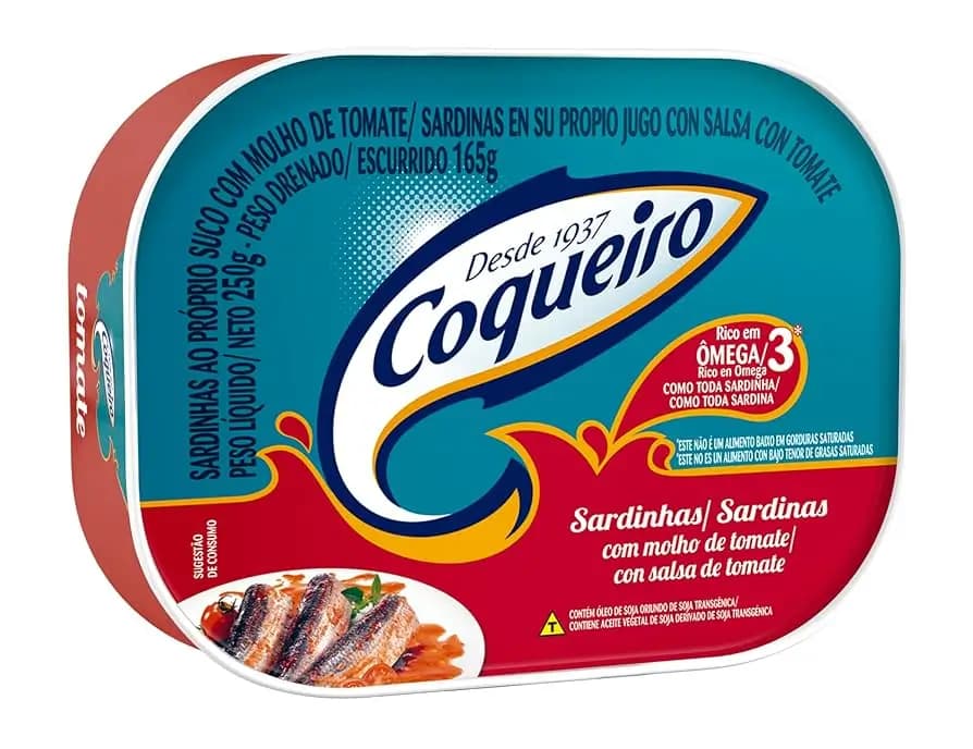 SARDINHA COQUEIRO 250G TOMATE