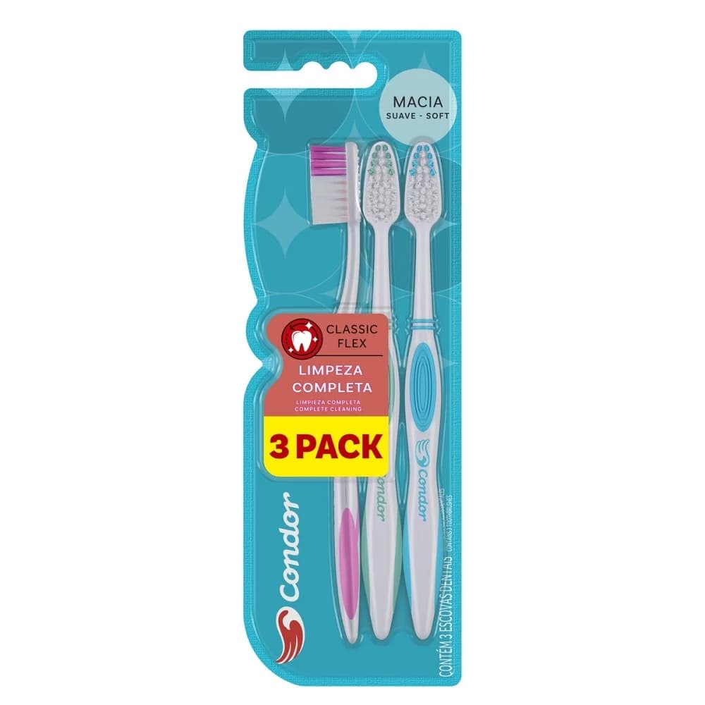 ESCOVA DENTAL CONDOR CLASSIC FLEX MACIA C3