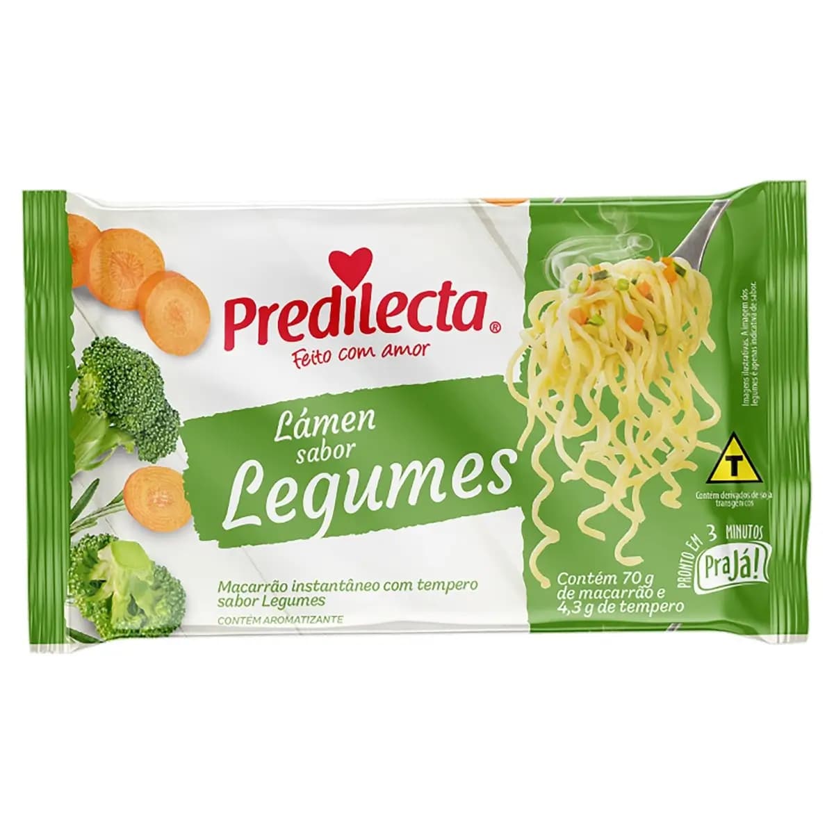 MACARRAO INSTANT PREDILECTA 74,3G LEGUMES