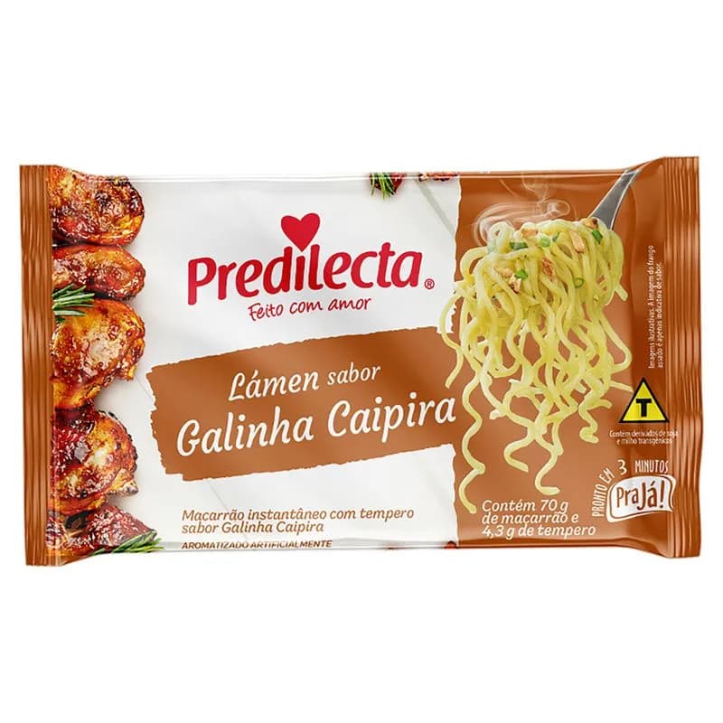 MACARRAO INSTANT PREDILECTA 74,3G GALINHA CAIPIRA