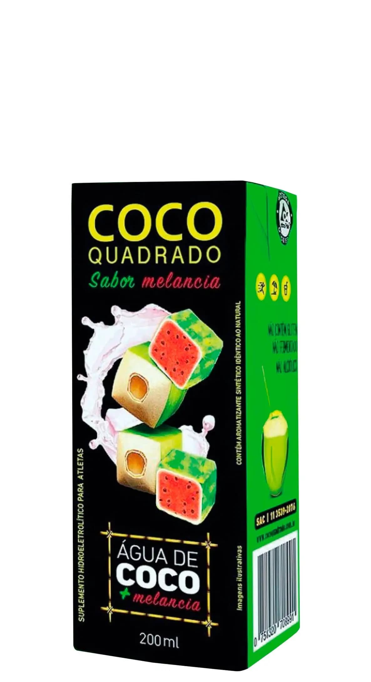 AGUA DE COCO QUADRADO 200ML MELANCIA
